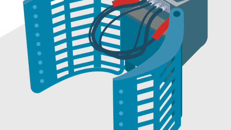 Un support pour ranger des flexibles hydrauliques en sécurité