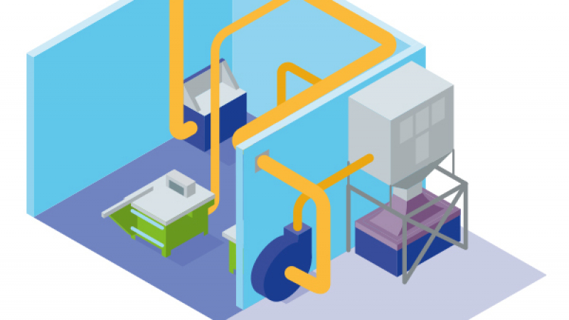 Poussières de bois : concevoir une installation efficace pour les aspirer