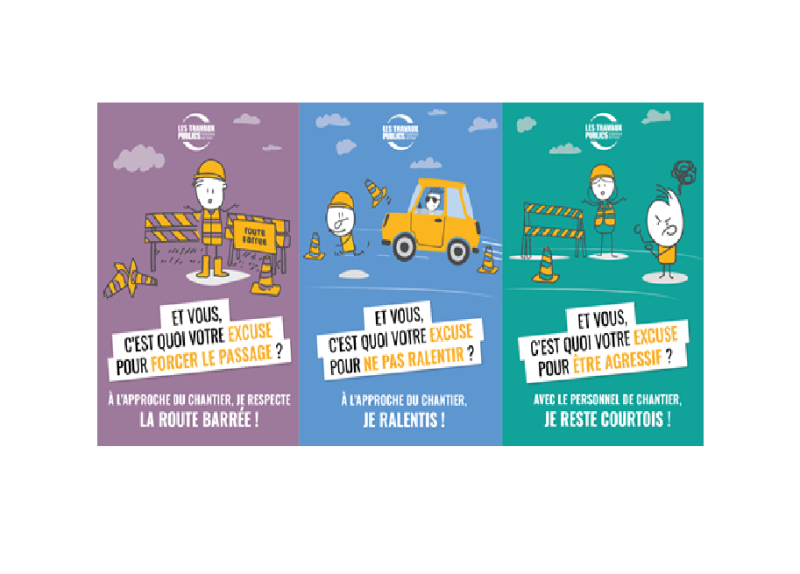 Trois affiches pour lutter contre les incivilités | Prévention BTP
