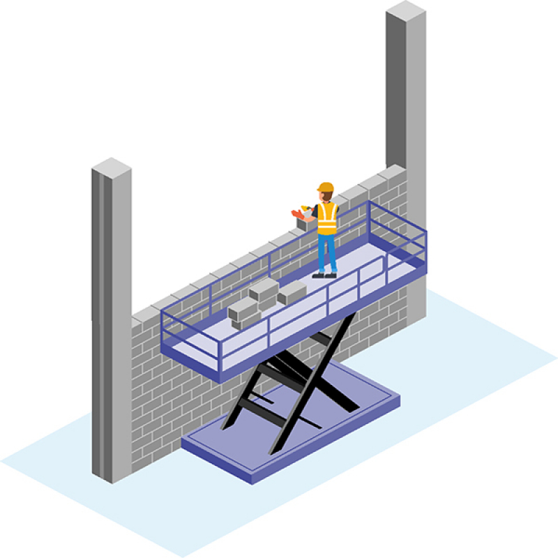 Une plate-forme à maçonner MAB pour améliorer l’ergonomie et la sécurité du poste de travail