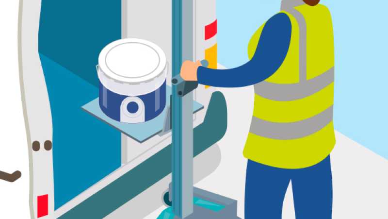 Un élévateur électrique pour faciliter le chargement et le transport de matériaux