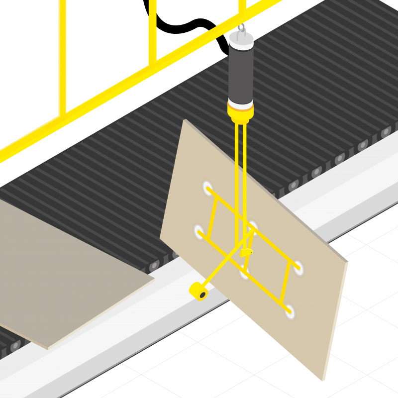 Manutentionner les panneaux bois avec un palonnier à ventouse