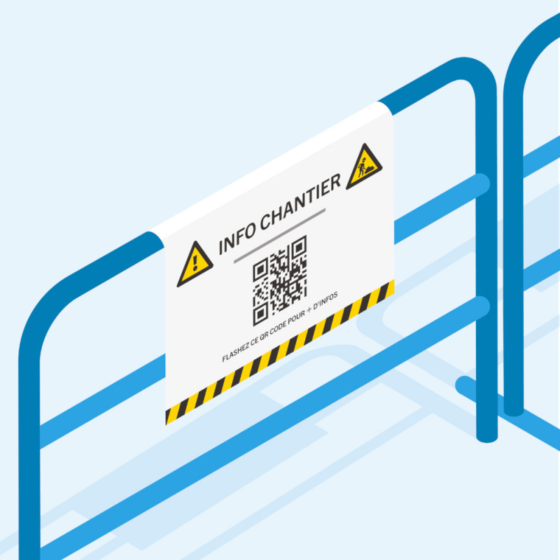 Informer les riverains sur les travaux en cours avec un QR code
