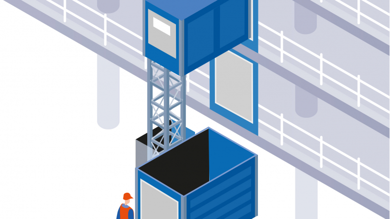 Installer un ascenseur de chantier dans un site occupé