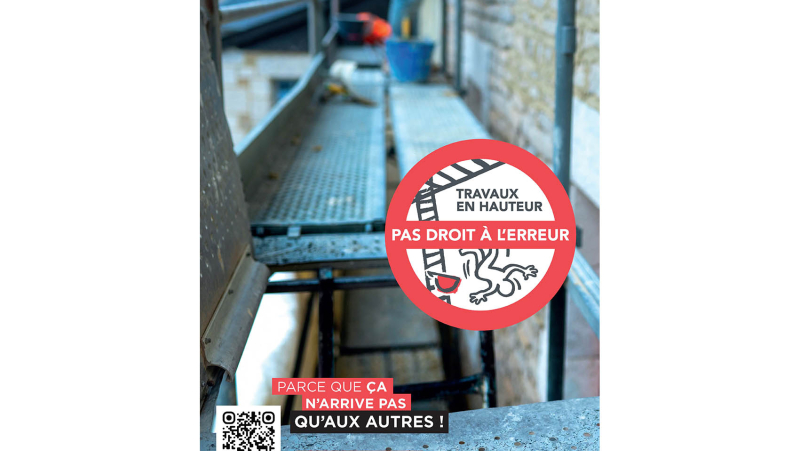 La campagne choc « Parce que ça n’arrive pas qu’aux autres » mobilise contre les chutes de hauteur