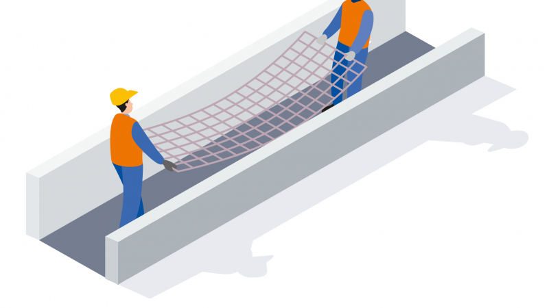 Limiter les opérations de ferraillage à l'aide de treillis soudés sur mesure