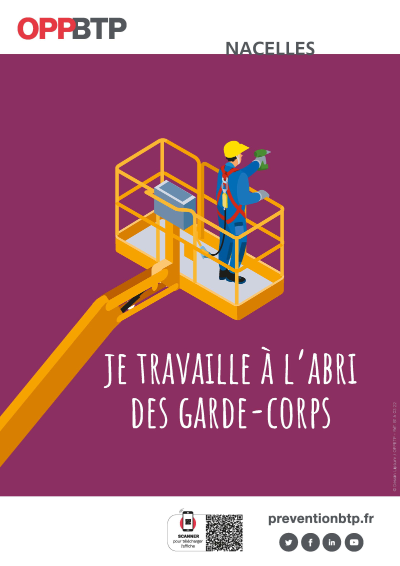 Nacelle - Je travaille à l’abri des garde-corps