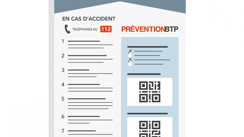 Centraliser les informations relatives au permis de construire et à la sécurité du chantier sur un panneau d'affichage commun