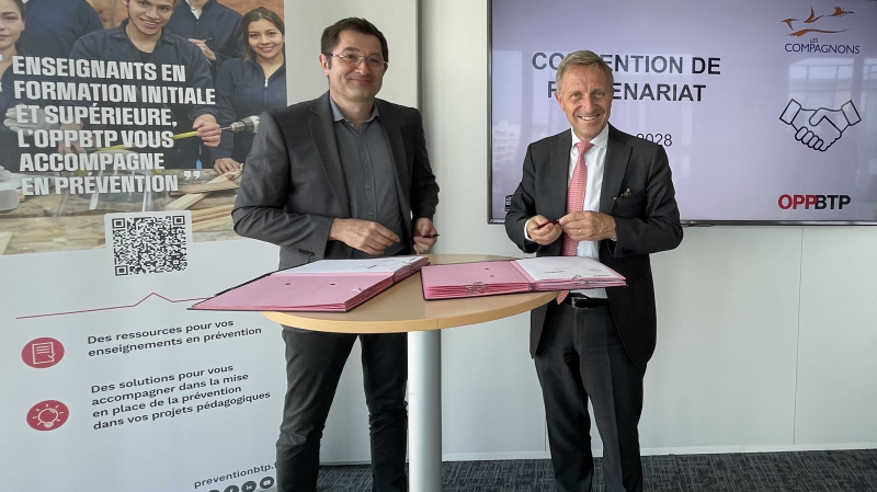 Les Compagnons du Devoir et du Tour de France s'engagent en prévention