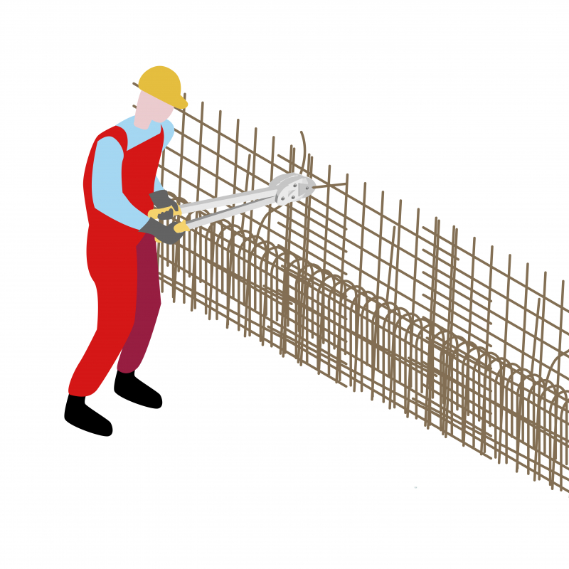 Découper, façonner et assembler les armatures en sécurité sur les chantiers