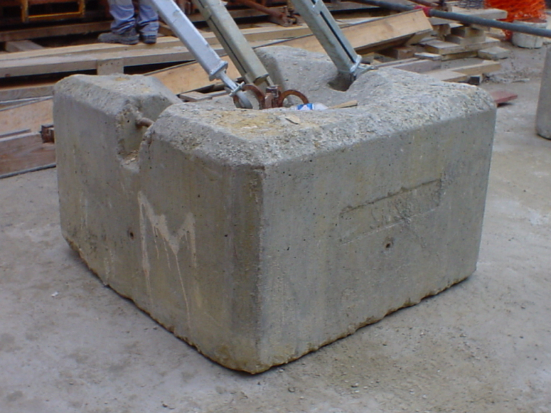 Contrôle des contrepoids de banches