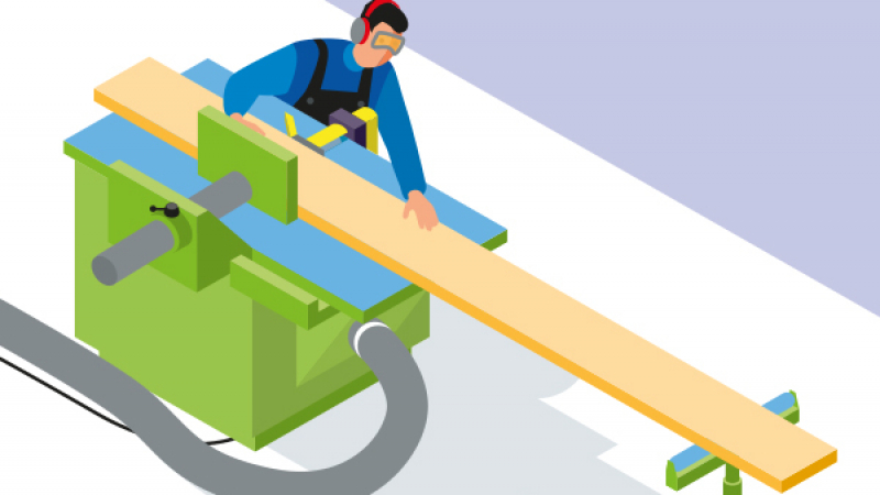 Utiliser une dégauchisseuse en toute sécurité