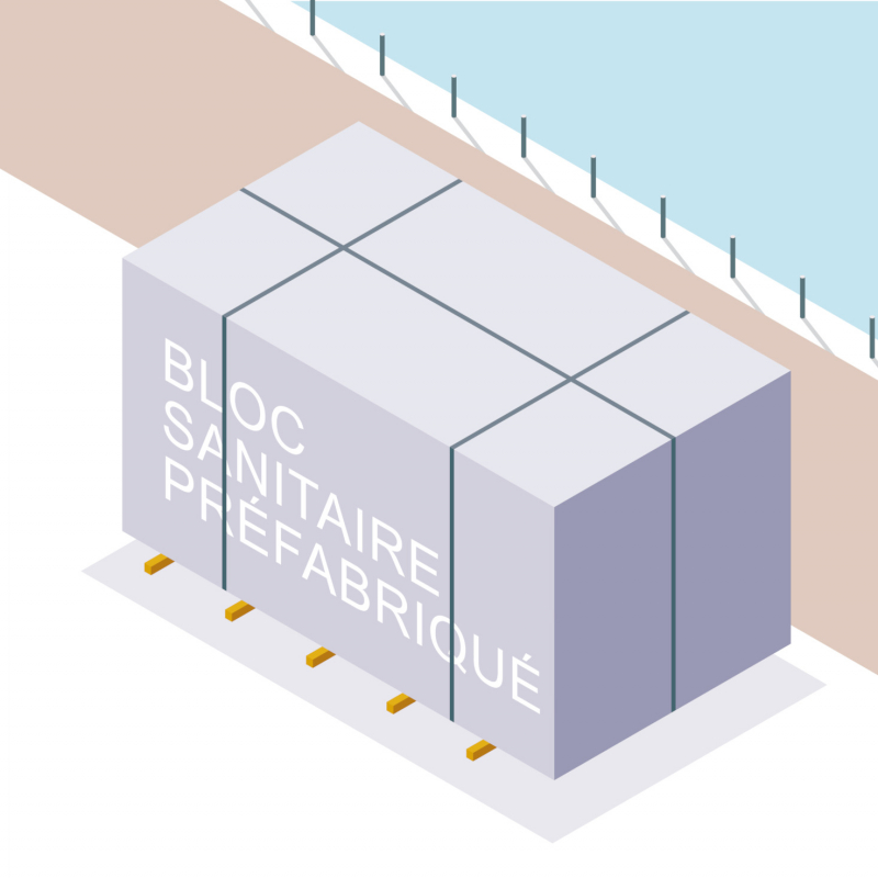 Des modules sanitaires prêts à l’emploi