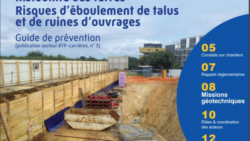 La Carsat Bretagne lance un guide sur les missions géotechniques