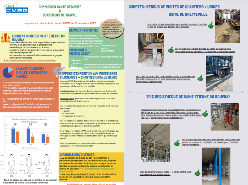 Flyer de communication - Réunion CSSCT