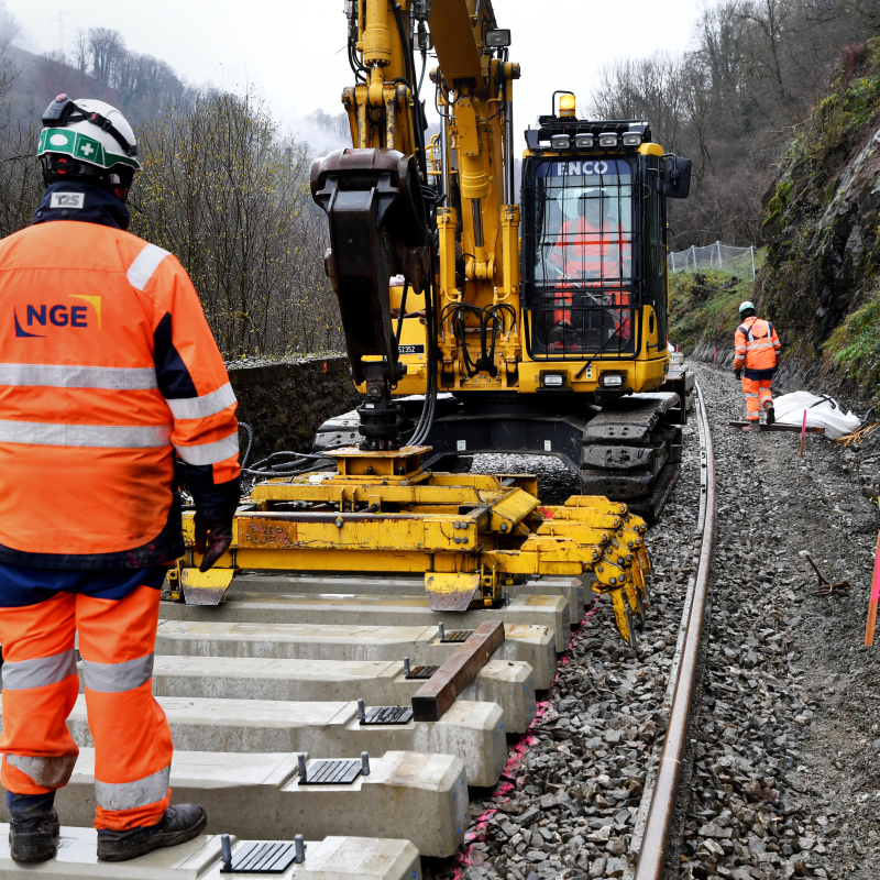 Un chantier ferroviaire multimétier à contraintes multiples