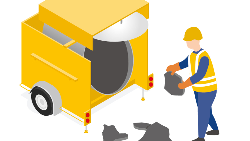 Recycler les croûtes d'enrobés directement sur ses chantiers routiers