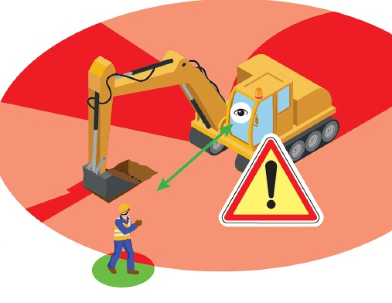 Heurt engin-piéton : 5 réflexes à adopter