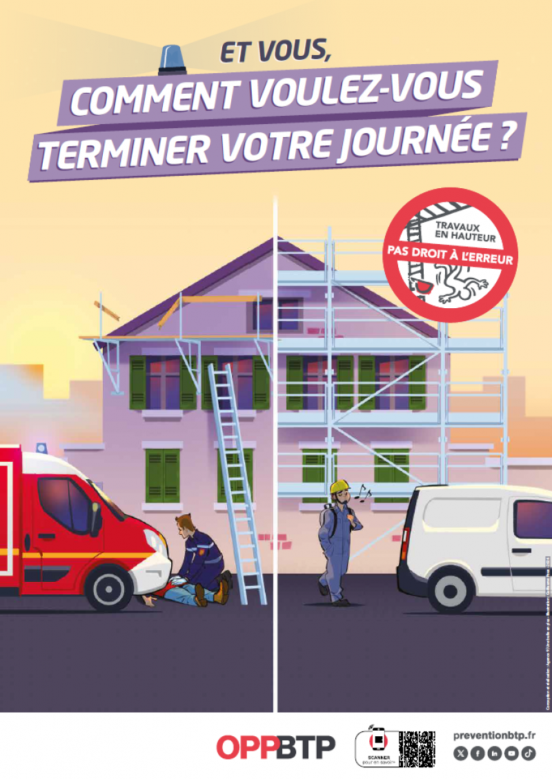 Travaux en hauteur : comment voulez-vous terminer votre journée ? 