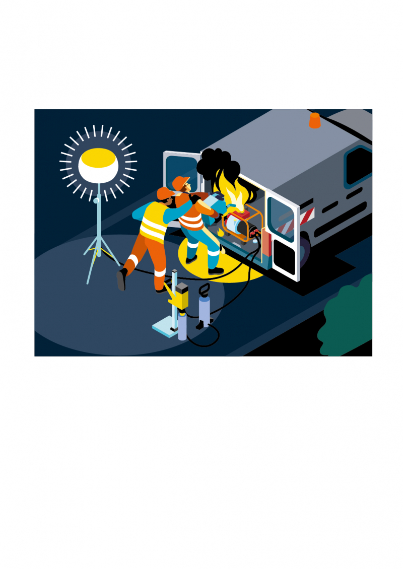 Brûlé en remplissant un réservoir