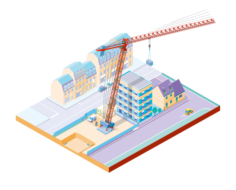 Renversement d'une grue à tour