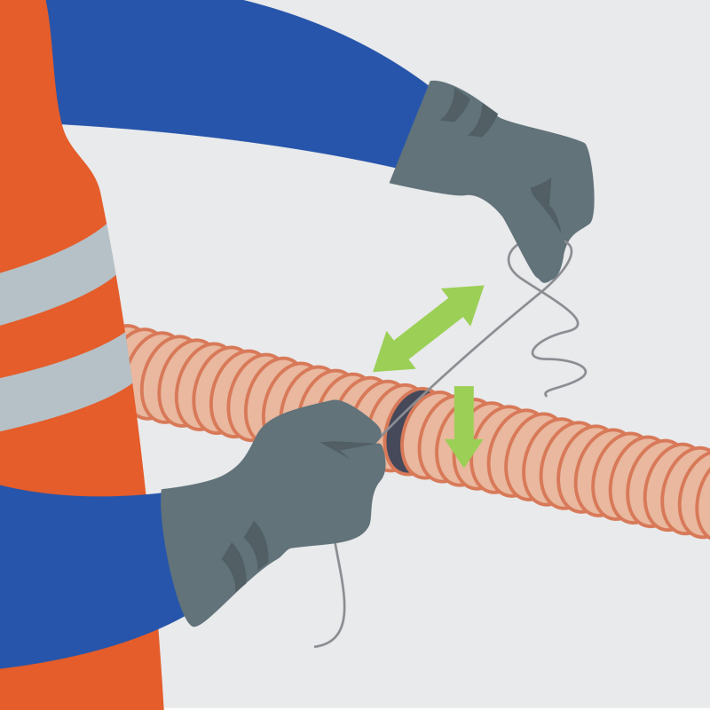 Ouvrir un fourreau en sécurité à proximité de r�éseaux enterrés