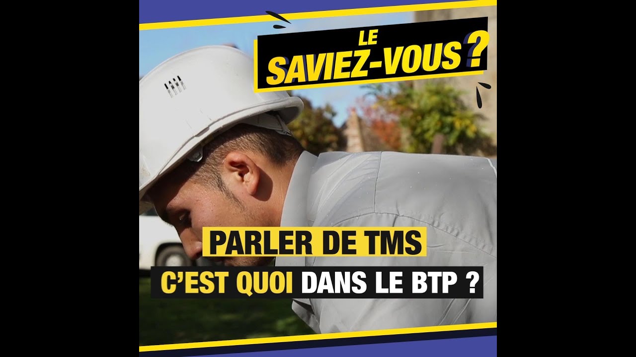 Parler de TMS, c'est quoi dans le BTP