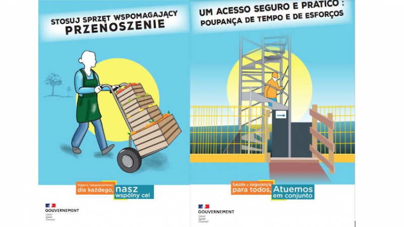 Risques professionnels : une série d’affiches multilingues pour prévenir les accidents du travail