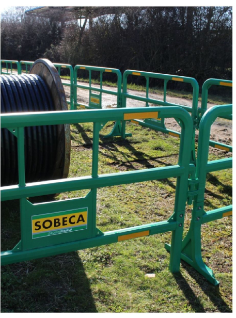 Des barrières de chantier durables et faciles à mettre en place