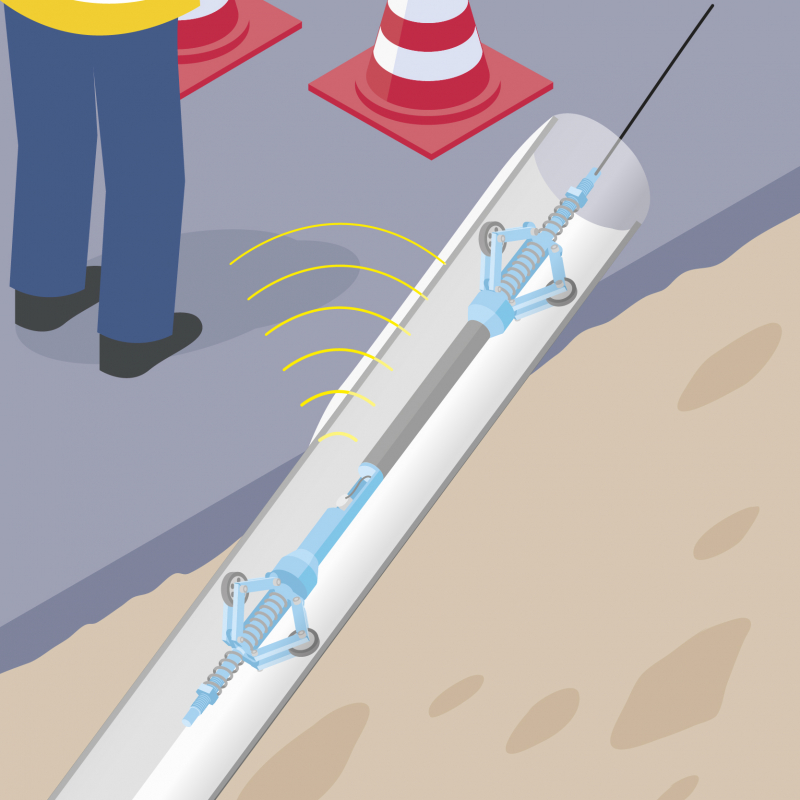 Cartographier le tracé des réseaux enterrés grâce à un outil de mesure précis et simple à manipuler