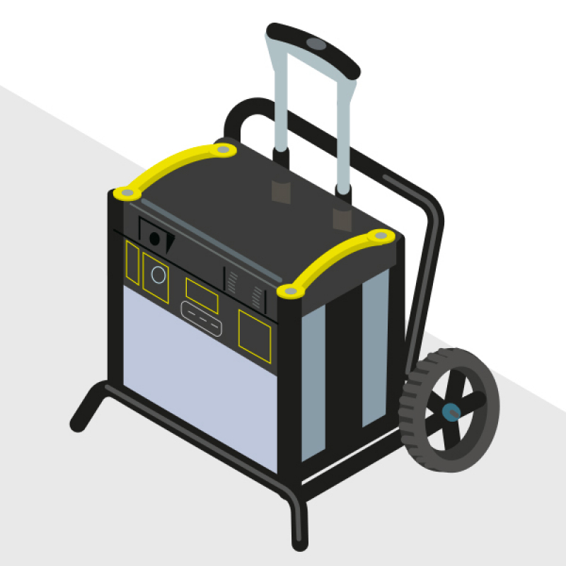 Un pulvérisateur électrique autonome pour réduire l'émission de poussières  - Prévention BTP
