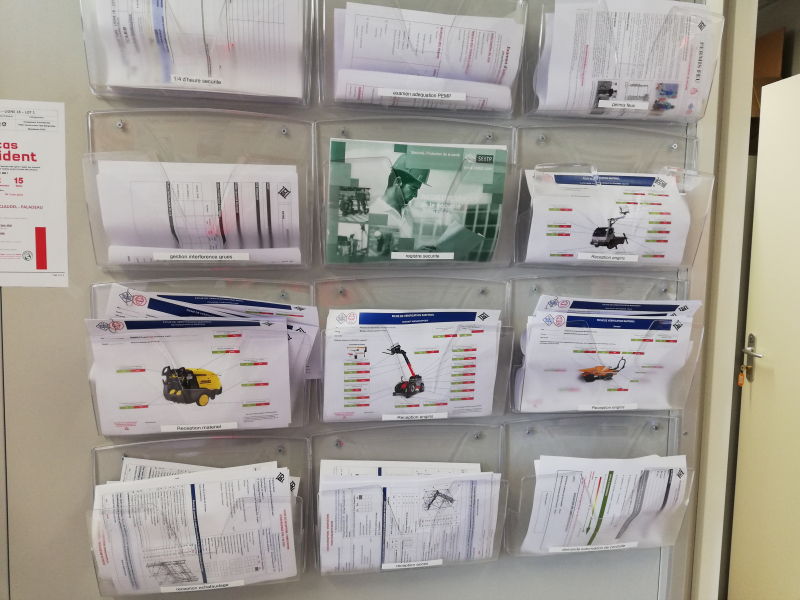 Affichage des différentes fiches de réception du matériel