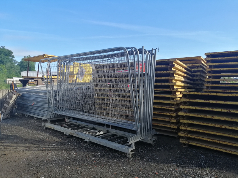 Rack de rangement barrière et clôture de chantier