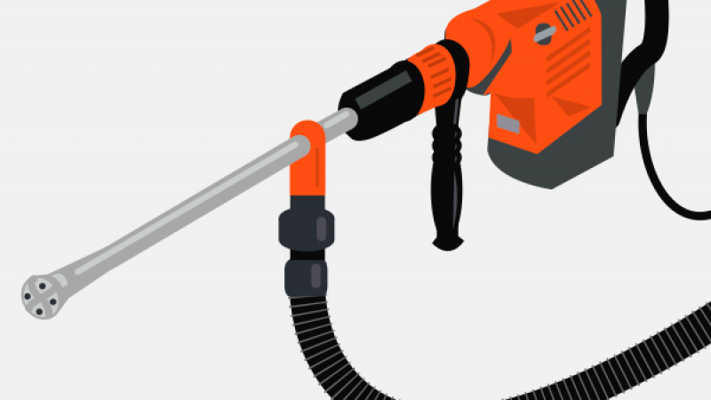 Une perforation béton sans poussière grâce à la mèche creuse