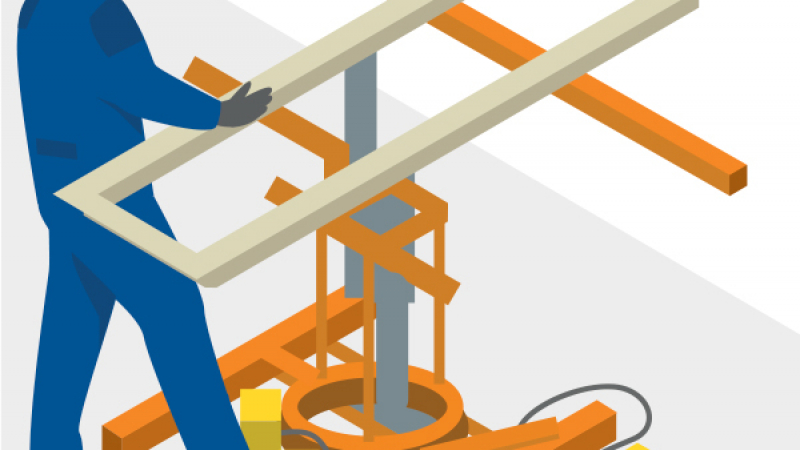 Une table rotative réglable pour travailler à la bonne hauteur