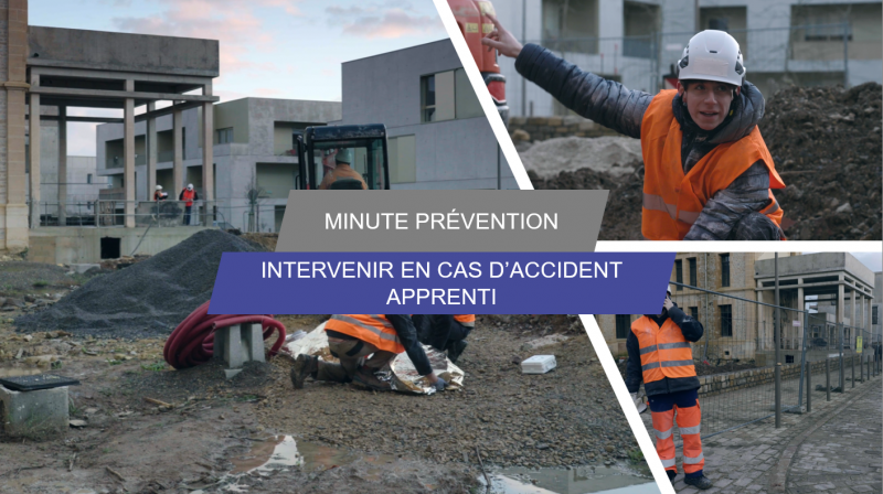 J'interviens en cas d'accident sur chantier en tant qu'apprenti