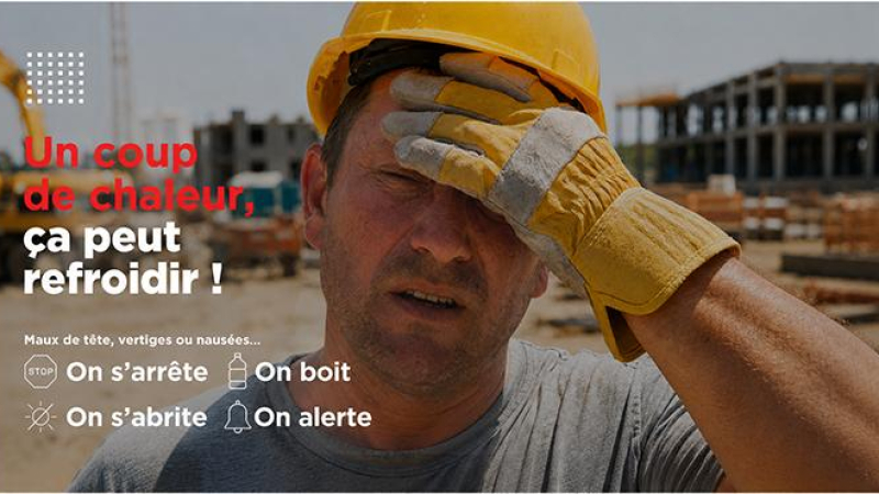 Chaleurs extrêmes : BTP santé au travail lance une campagne de sensibilisation innovante