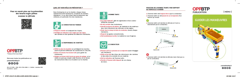 M7 - MEMO - Guider les manœuvres de véhicules et engins de chantier