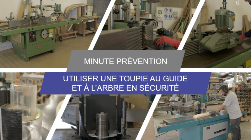 J'utilise une toupie au guide ou à l'arbre en sécurité