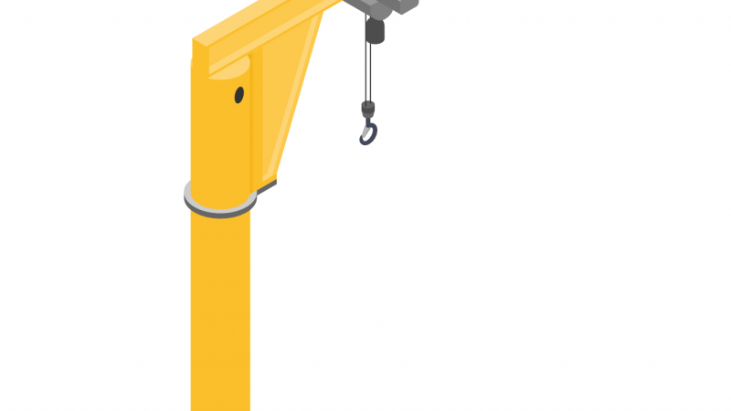 Approvisionner les tables de découpe des scies à pierre avec une potence de manutention