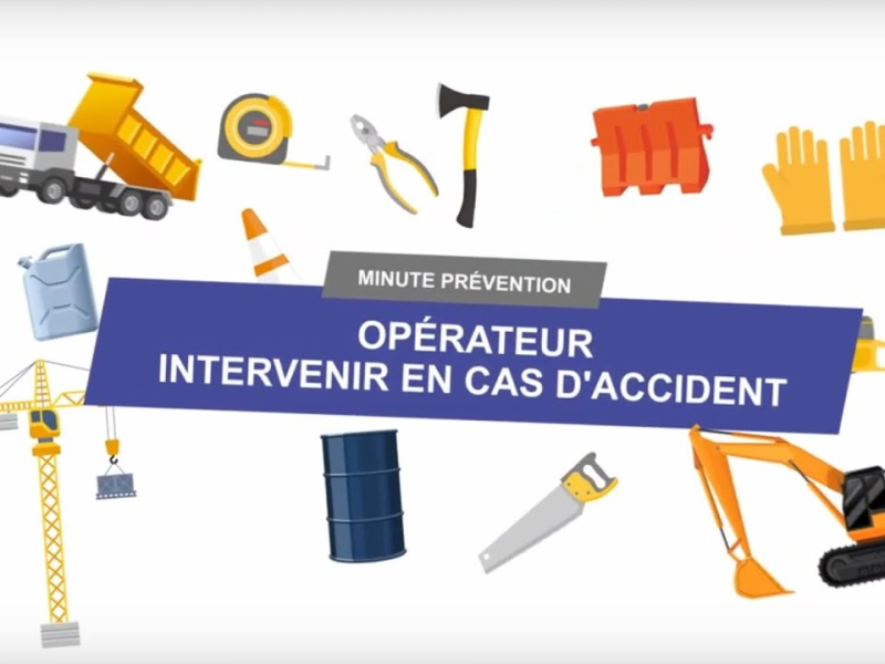 Opérateur : intervenir en cas d’accident sur chantier