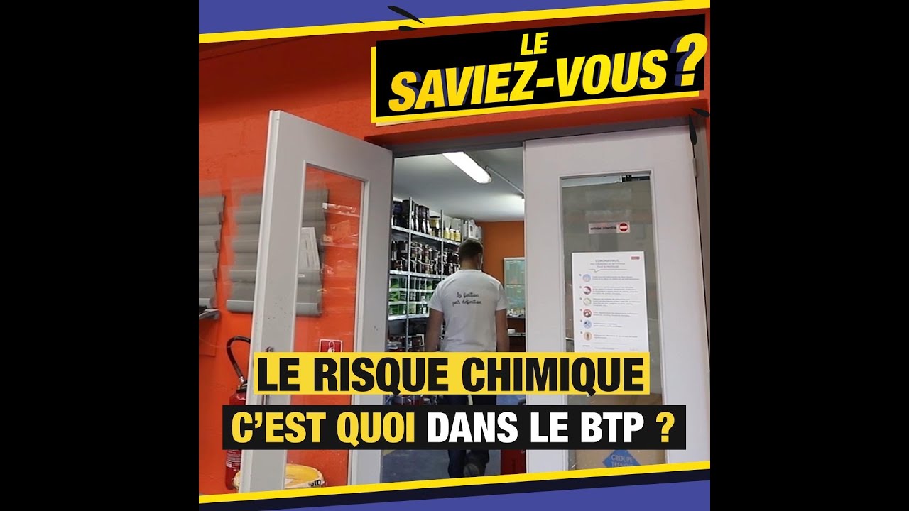 Le risque chimique, c'est quoi dans le BTP ?