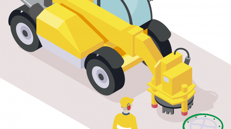 Remplacer des tampons de voirie grâce à une détoureuse hydraulique