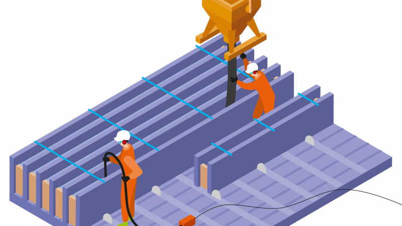 Remplacer du béton vibré par du béton autoplaçant dans la préfabrication d'éléments