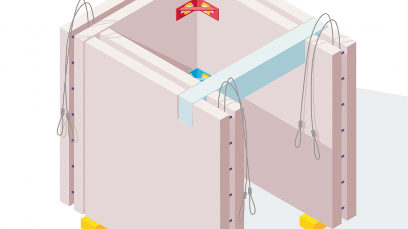 Des cages d'ascenseur prémontées pour optimiser le chantier