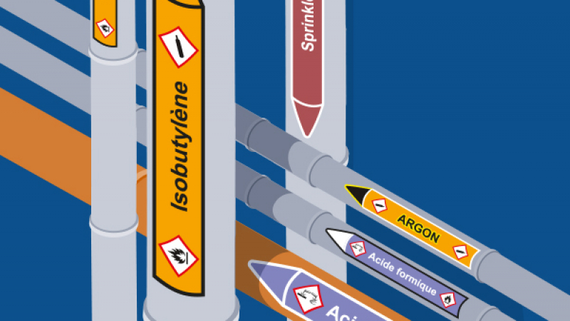 Identifier les fluides par couleurs conventionnelles