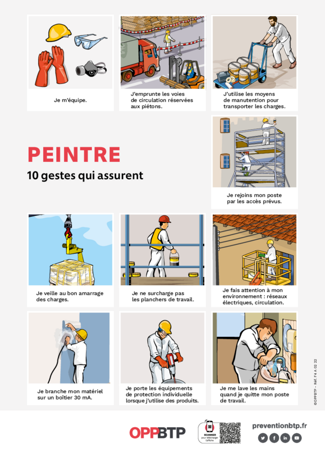 Peintre en bâtiment - 10 gestes qui assurent