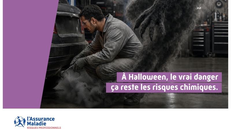 Risques chimiques au travail : l’Assurance maladie lance une campagne de prévention à l’occasion d’Halloween