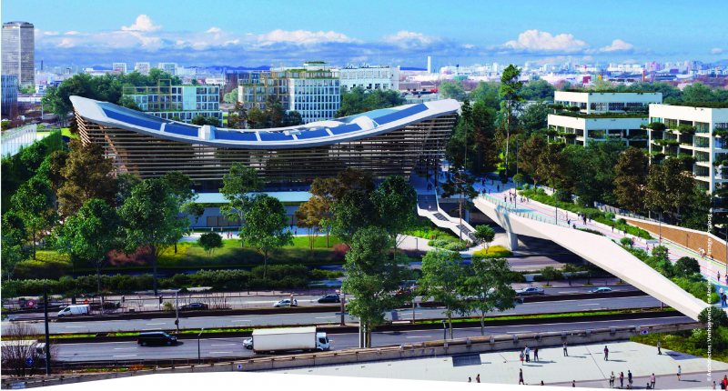 Centre aquatique de Saint-Denis et sa passerelle : un projet olympique, deux chantiers, une organisation