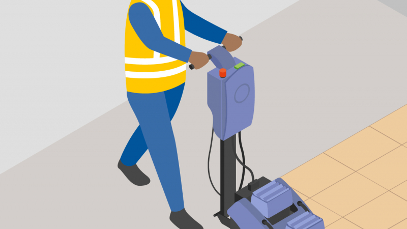 Faciliter la dépose des sols souples en utilisant une décolleuse